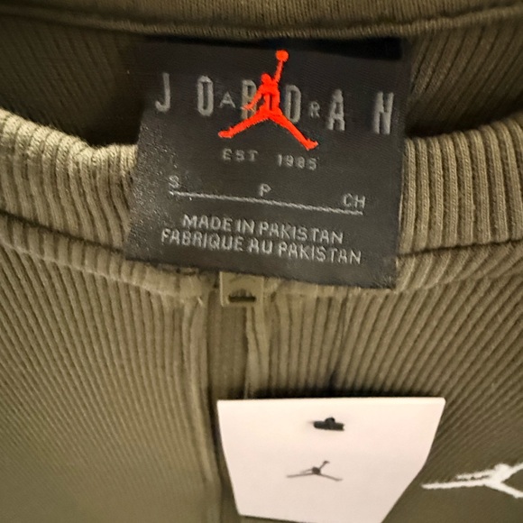 Jordan, 1/2 Zip Long Sleeve Knit Dress, Olive, Small, NWT! - Picture 7 of 7